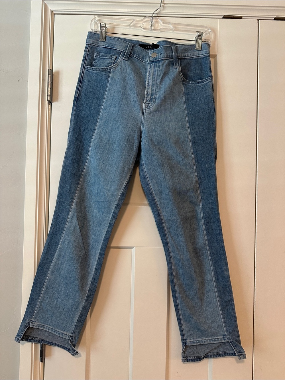 J Brand Two-Tone Blue Wide Leg Jeans